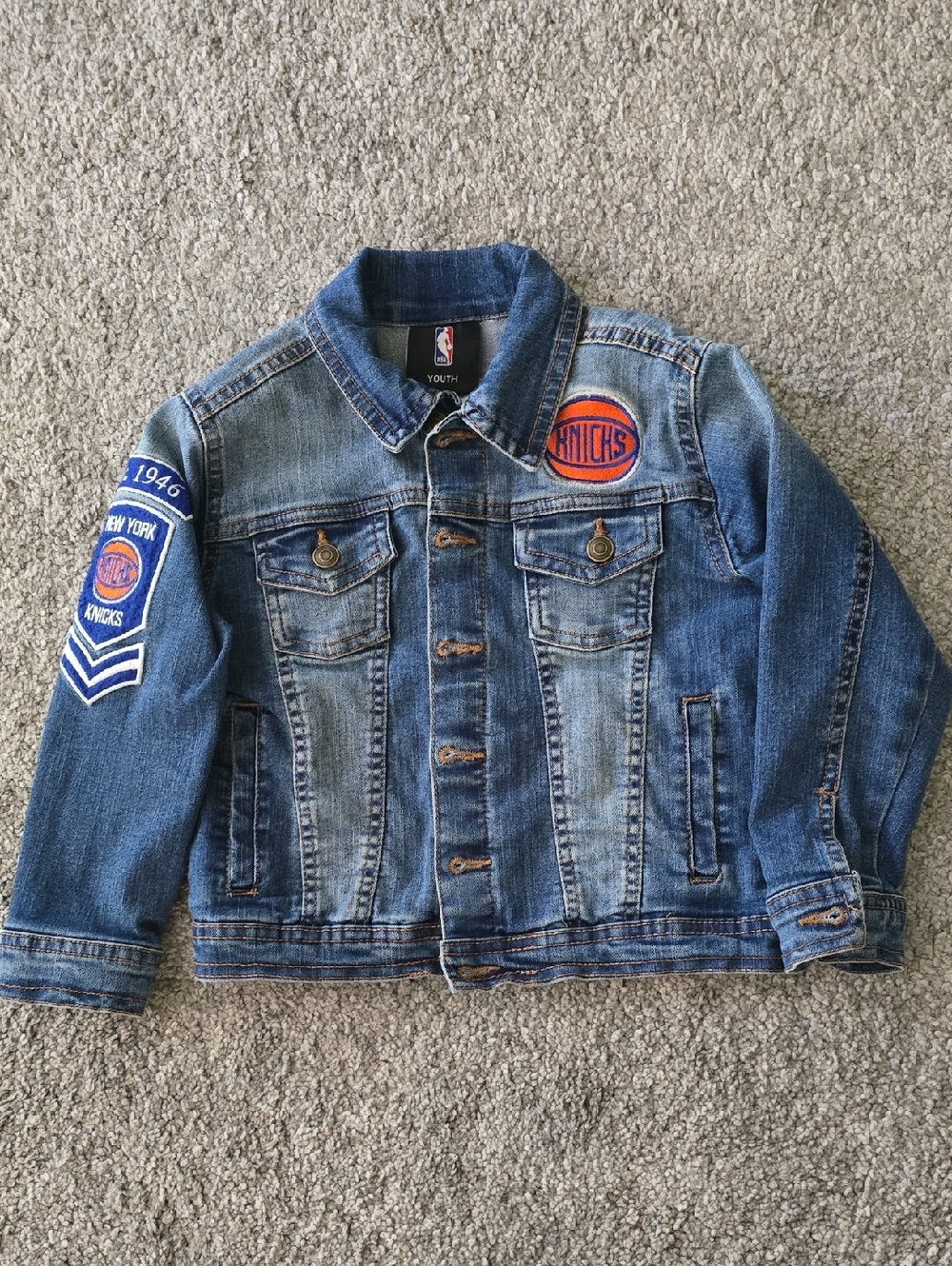 Nem York Knicks Denim Jacket 4T